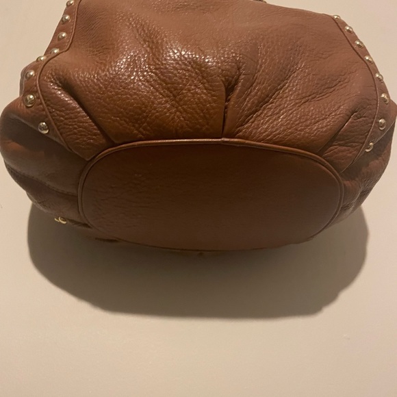 Michael Kors cognac pebbled leather hobo bag w hang tag - Picture 5 of 16